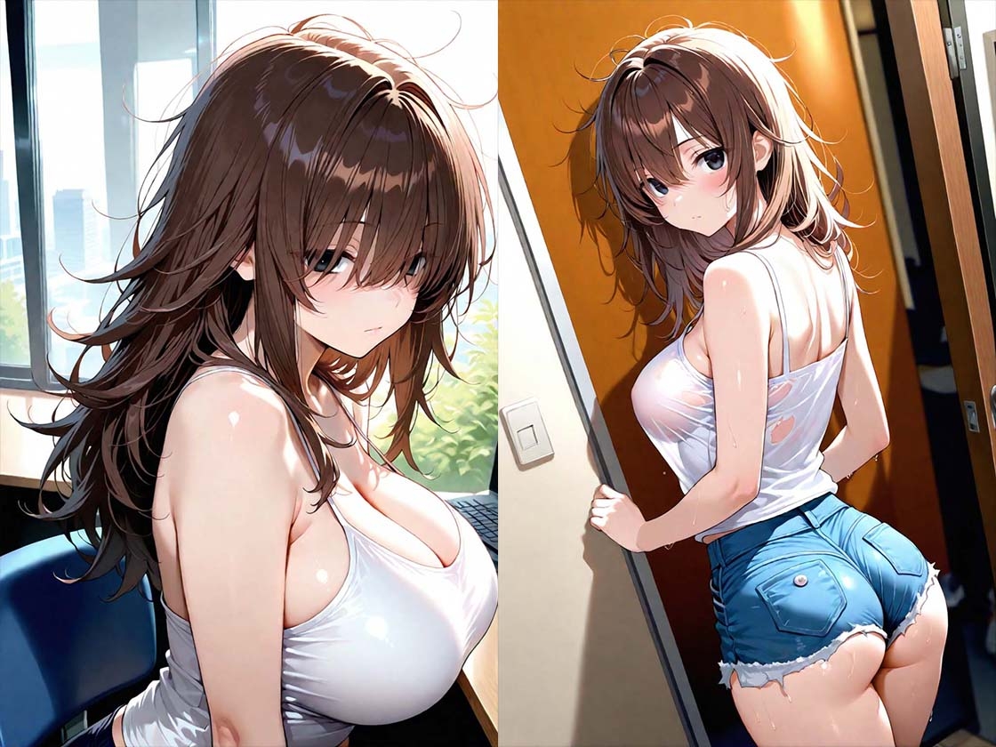 保護申請に来た無防備なバツイチ美人を中出し孕ませセックスする話 – Preview 3