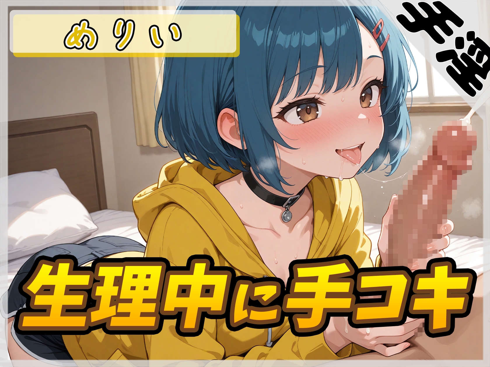 【オナサポ】小柄でEカップのフリー声優めりい「生理中の手コキ」【めりい】 – Preview 2