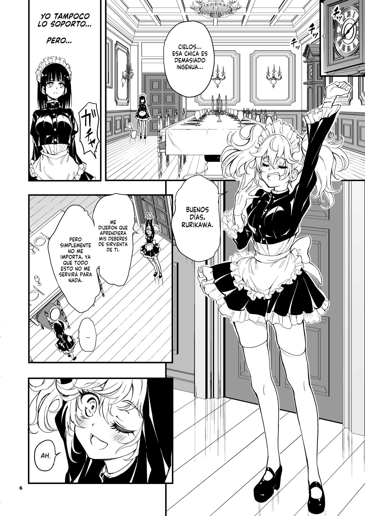 【スペイン語版】メイド教育9-没落貴族瑠璃川椿-