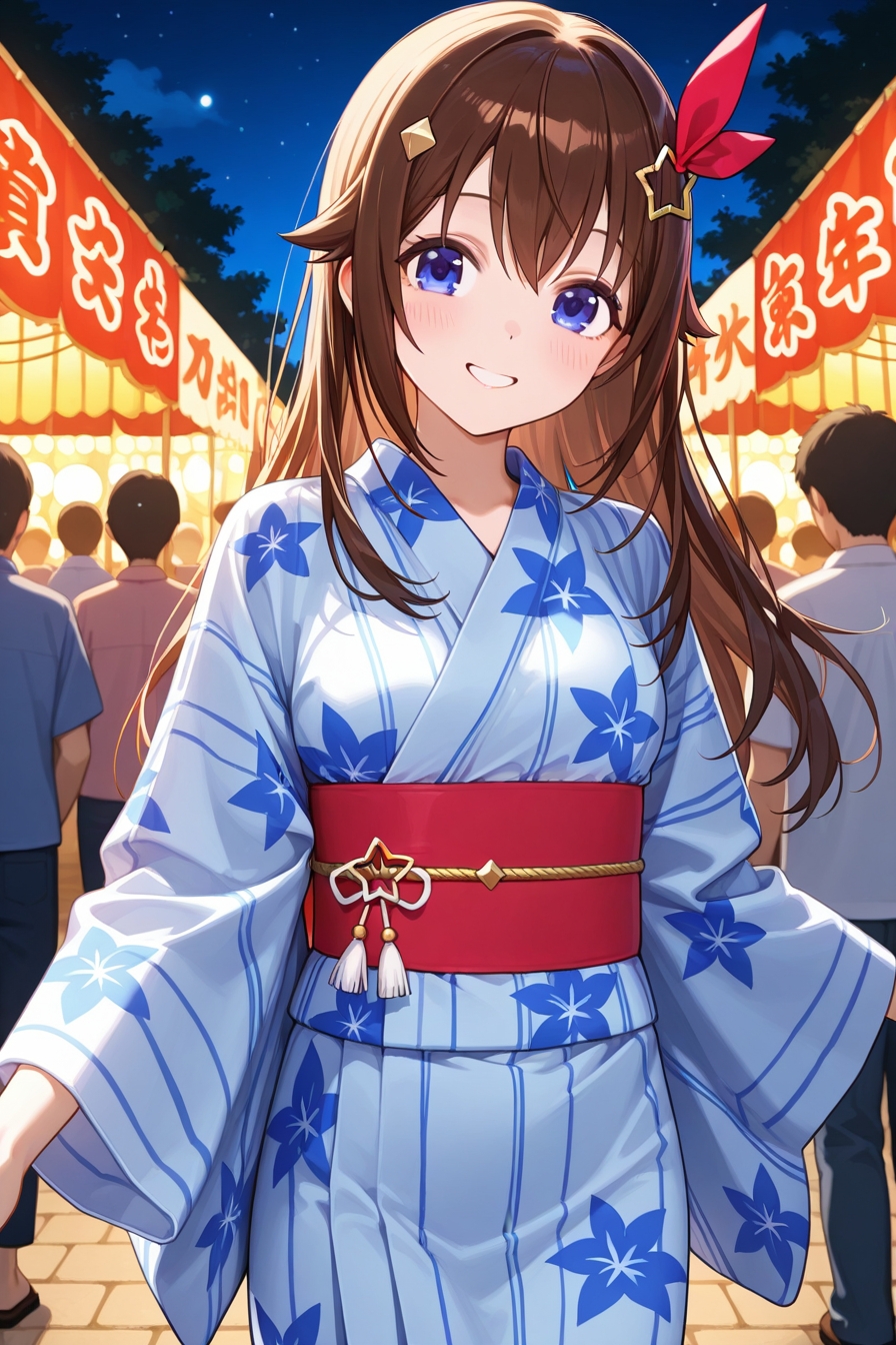 夏祭りデートでイチャラブ浴衣えっち ホ○ライブ0期生,1期生編