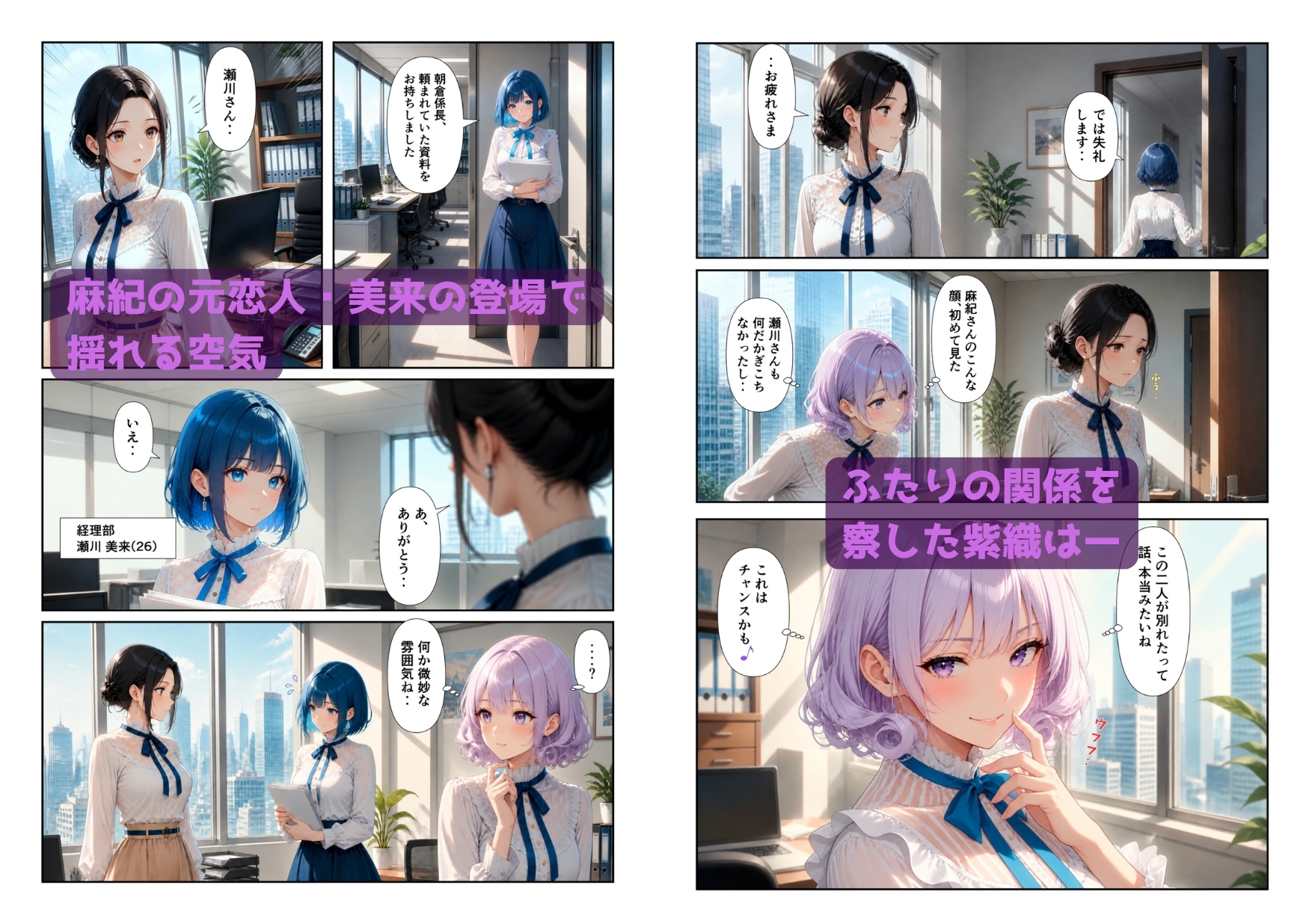 「百合・トライアングル」～有能だけど”カワイイ”女上司は私のもの～