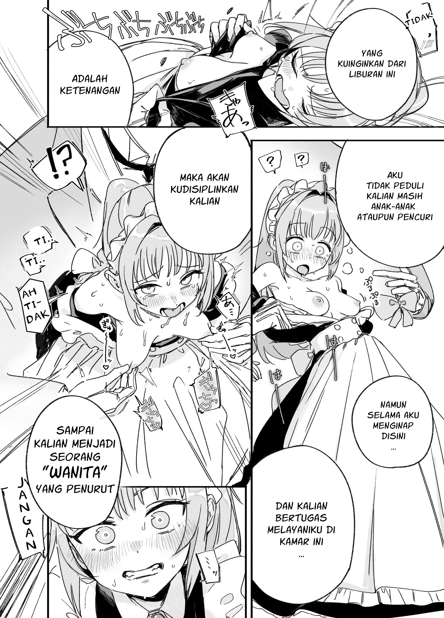 【インドネシア語版】双子メイドのクララとコーラ 性のめざめ
