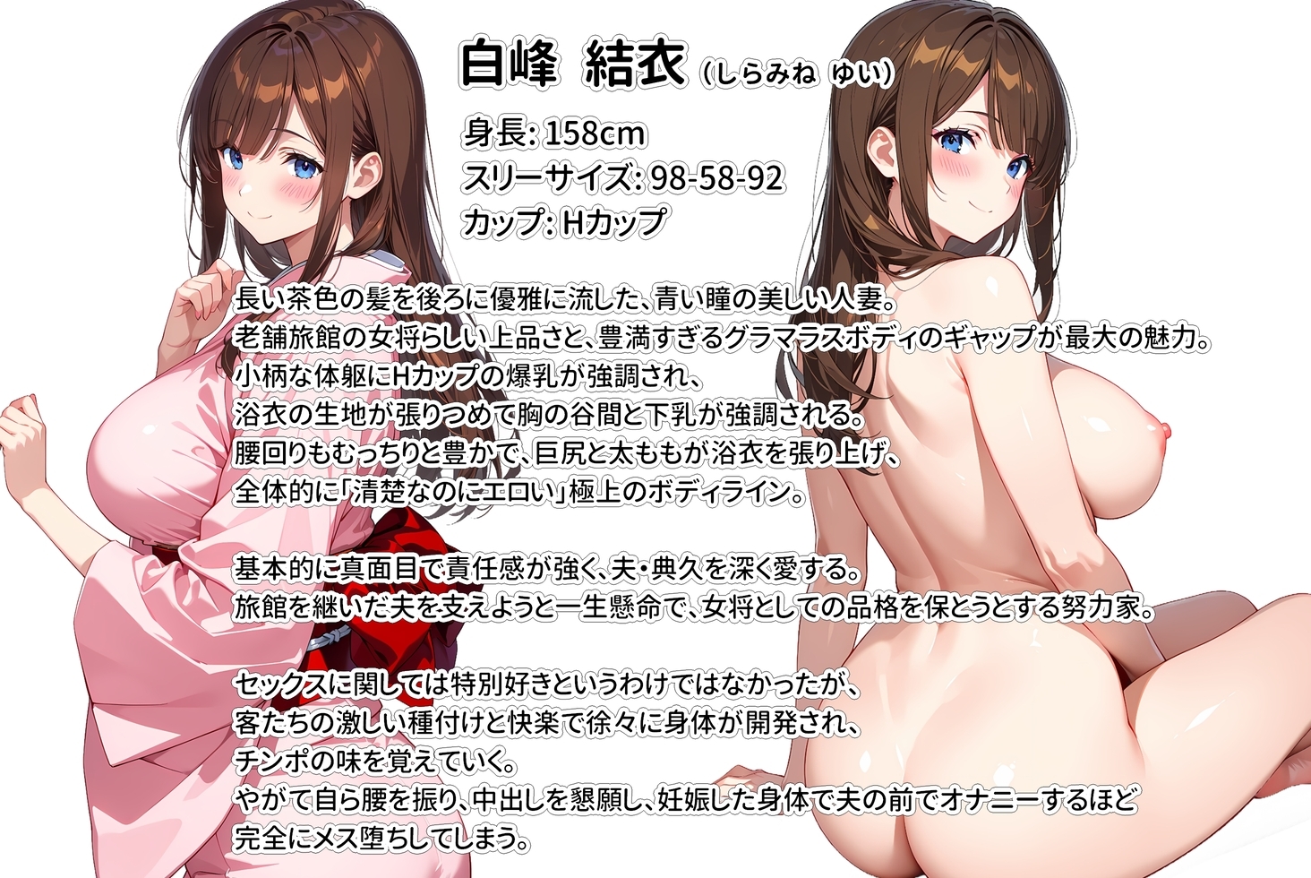 経営難の温泉旅館を守るため…爆乳人妻女将が客たちに種付けられて妊娠メス堕ち！