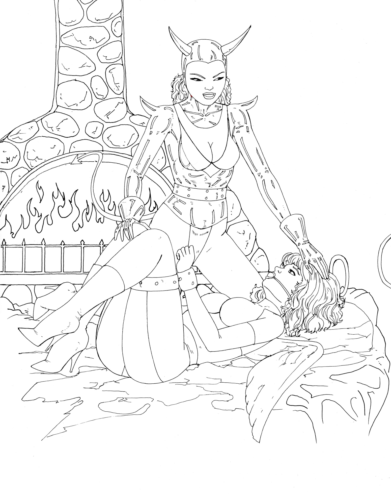 Lesbian Fetish Erotica: XXX Adult Colouring Book - Vol. 3 – Preview 3