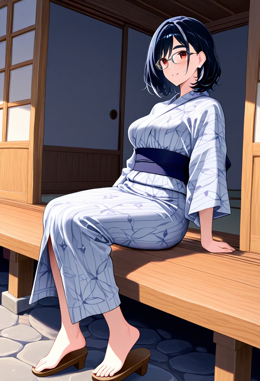 メガネOLあおいと宴会のあとで。