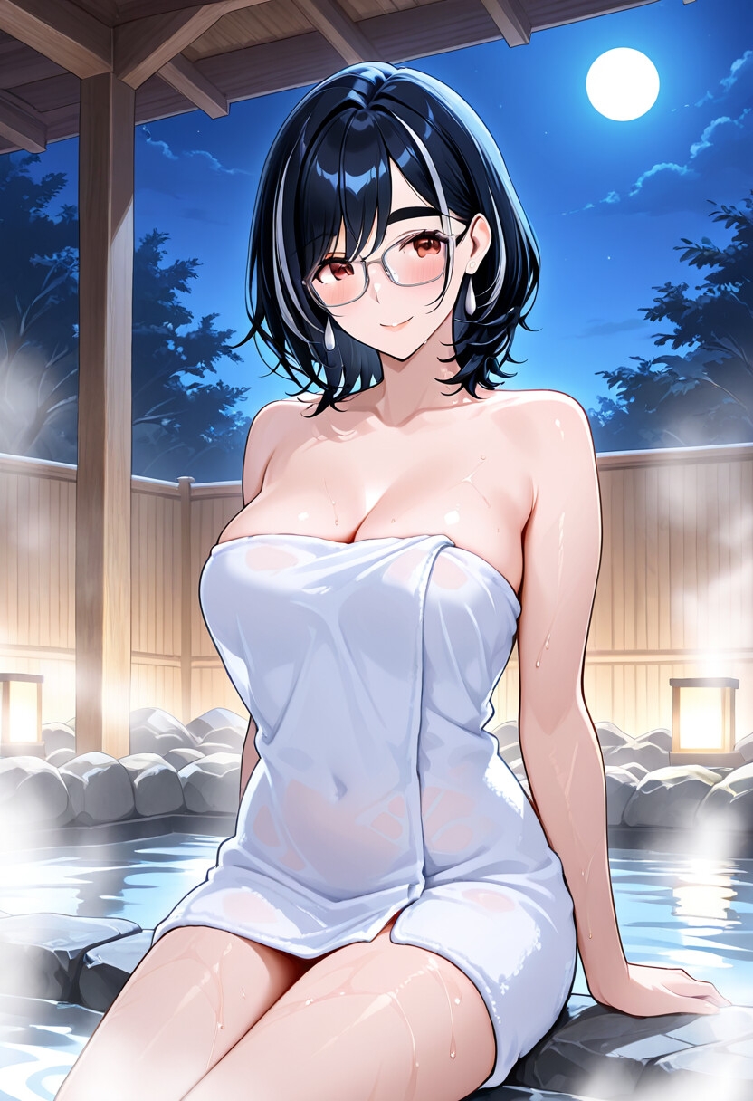 メガネOLあおいと宴会のあとで。