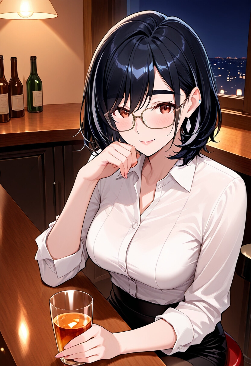 メガネOLあおいと出張のあとで。