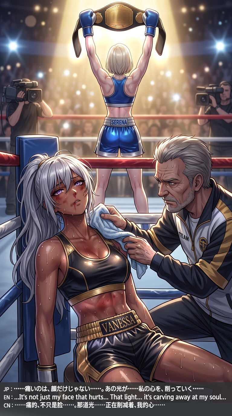 [Boxing Defeat] SHATTERED PRIDE - 褐色挑戦者ヴァネッサ、完全敗北の記録 - (JP/EN/CN Support) – Preview 4