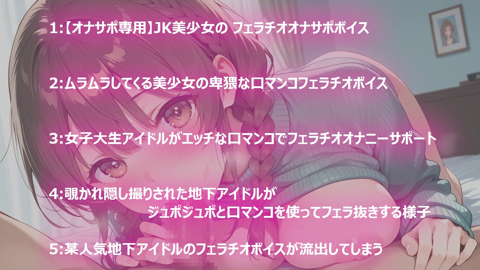 【オナサポ専用】流出しちゃった地下アイドルたちのムラムラしてくるフェラチオ口マンコボイス – Preview 3