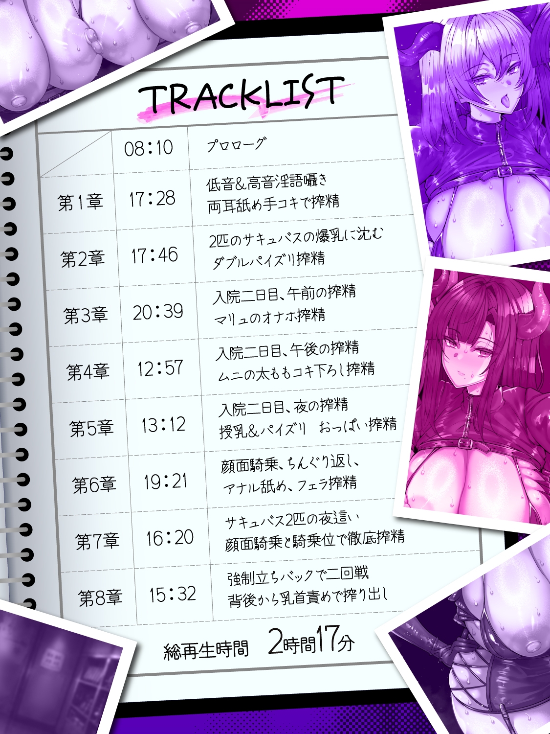【逆レ○プ】監獄病棟7〜事務的サキュバスの投薬実験。新薬投与で精液ドバドバ、感度ビンビンになった貴方はダウナーサキュバス2匹に淡々と搾られ続ける〜