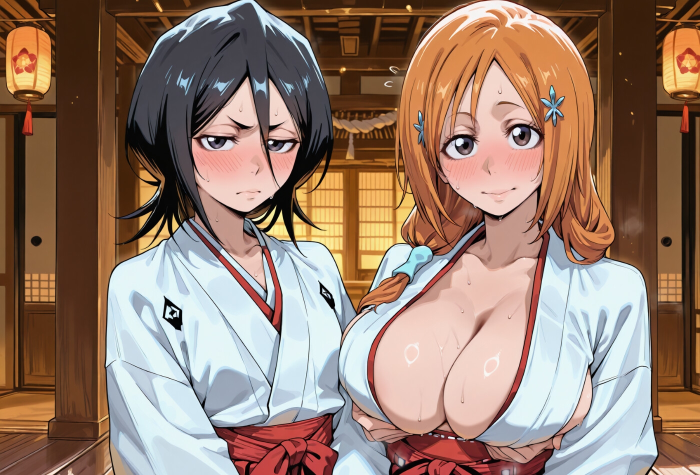 死神巫女 ～ル〇ア&織〇 神社で禊修行 ～ – Preview 6