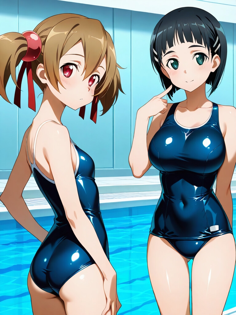 シリカ直葉スク水エッチ 261枚