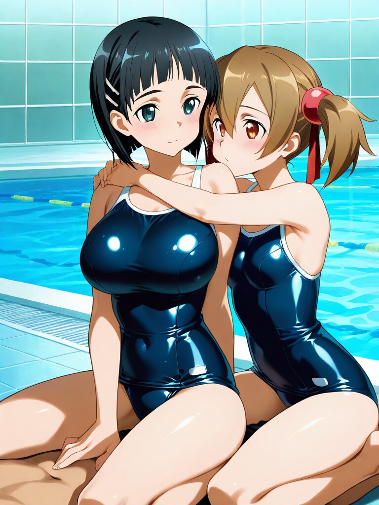 シリカ直葉スク水エッチ 261枚