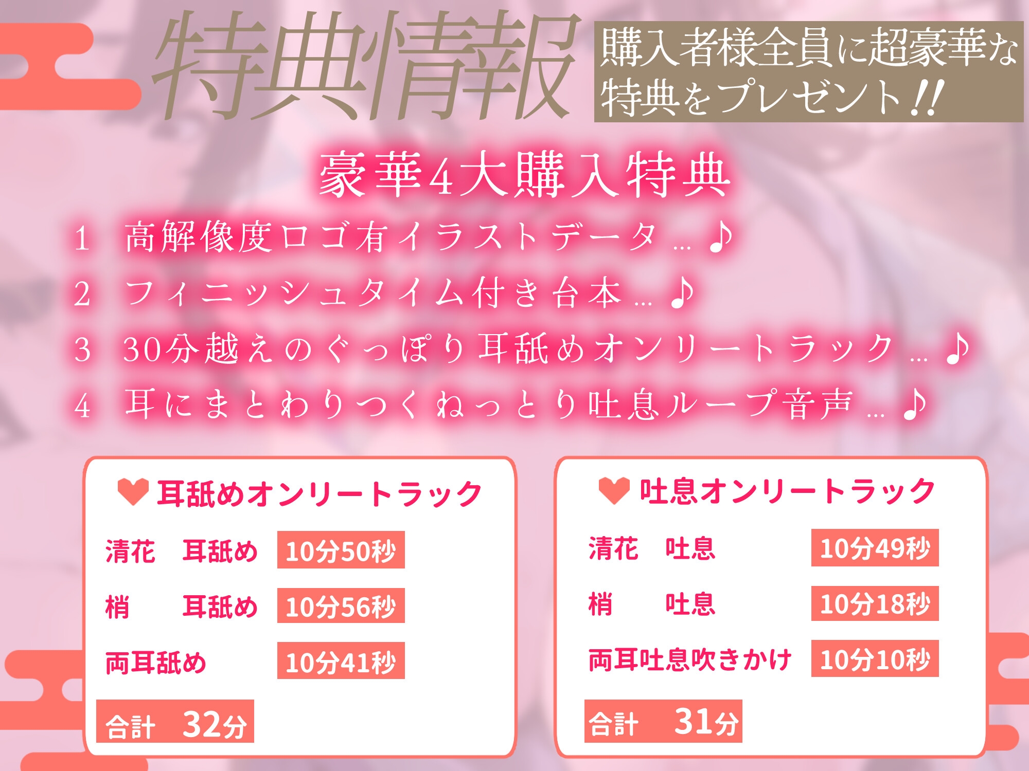 【心ほどける環境音×全編ぐっぽり耳舐め】耳舐め癒し処「癒耳館」へようこそ～心身ともに癒し尽くしてくれるドスケベ和服美女×2による極上性感リラクゼーション～