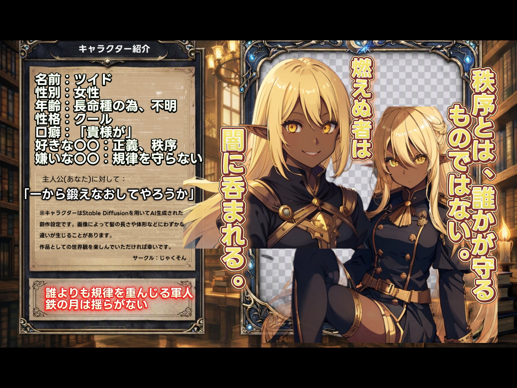 LUNA NOIR Vol.4 ツイド 鉄律の軍人【総ページ:146枚 CG総数:64枚 4:3 】