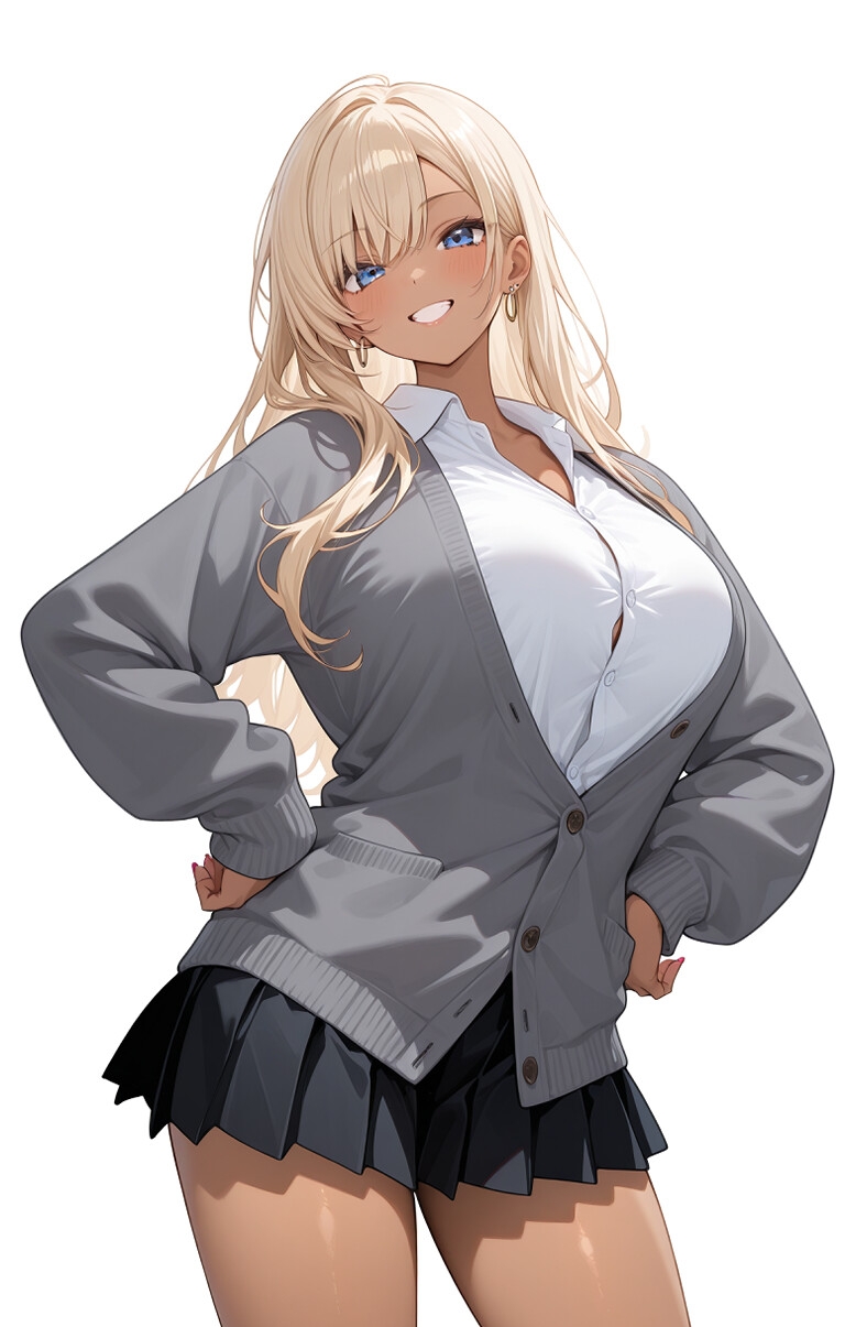 裸のギャル様〜処女には見えないビキニを着たJKの話～【巨乳/褐色/short】 – Preview 8