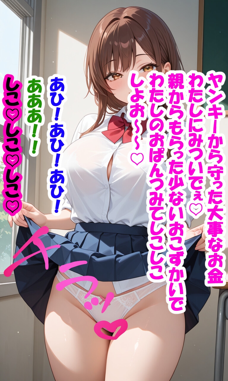 優しくて真面目な女の子たちが色仕掛け！?文字付き