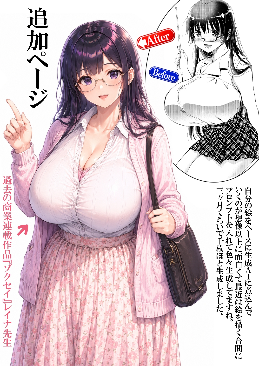 不気味の谷 エイケン作者の絵を生成AIに喰わせてみた 電子版