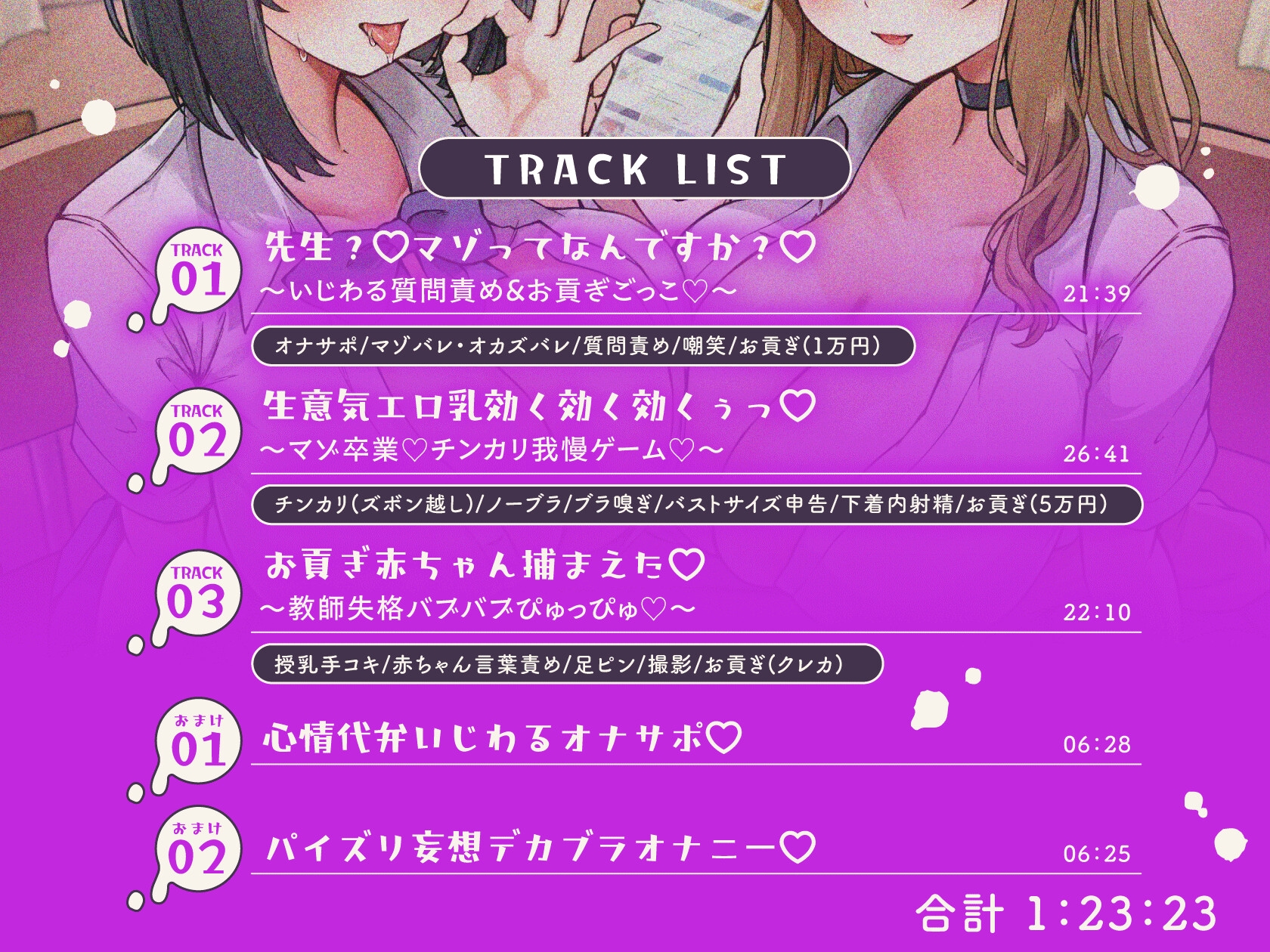 せんせ～♡"マゾ"って何ですかぁ?w～性悪爆乳エロダンスJKにマゾバレ&いじわる尋問されちゃう音声～