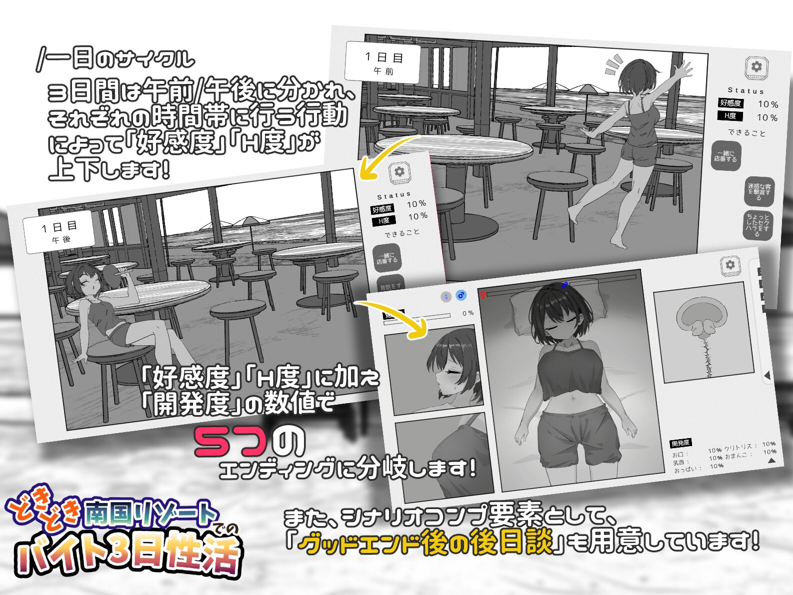 どきどき南国リゾートでのバイト3日性活 – Preview 3