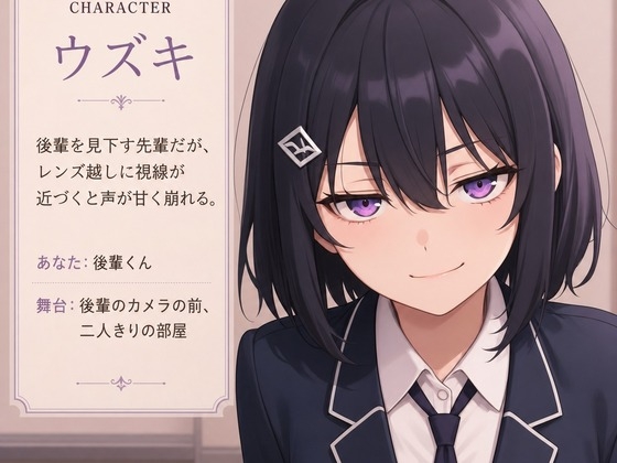 【見下し先輩×感度シンクロ】ウズキ先輩は後輩くんのレンズで堕とされる – Preview 2