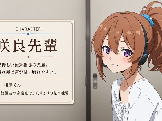【吐息混じり×先輩係】発声練習に見せかけて、集中ケアしちゃいます♡ – Preview 2