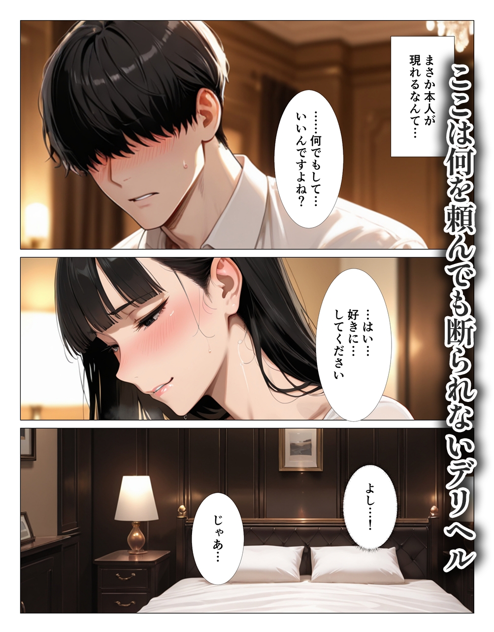 クール系上司がデリヘル嬢だったので爆乳吸って中出しした話