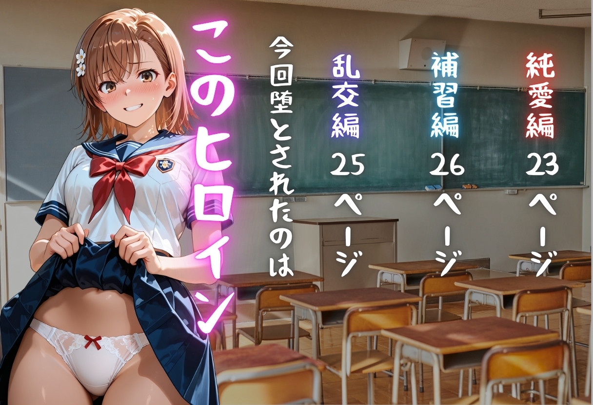 御坂◯琴が彼氏と甘エッチ直後、教師NTR中出しされ学園肉便器に堕ちた