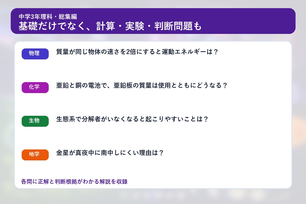 中学3年理科演習・総集編～ゲームで学ぶ基礎確認クイズ～ – Preview 4