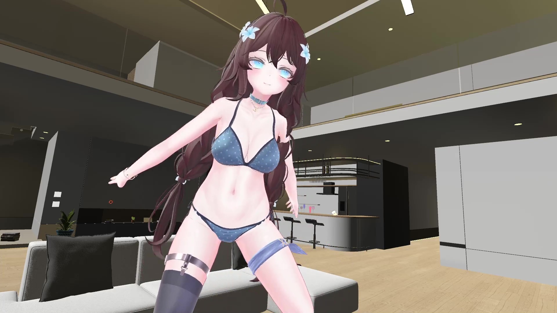 【ChilloutVR】連動フルトラ！100Pで10回スクワットしたよ！！井栗まろん – Preview 11
