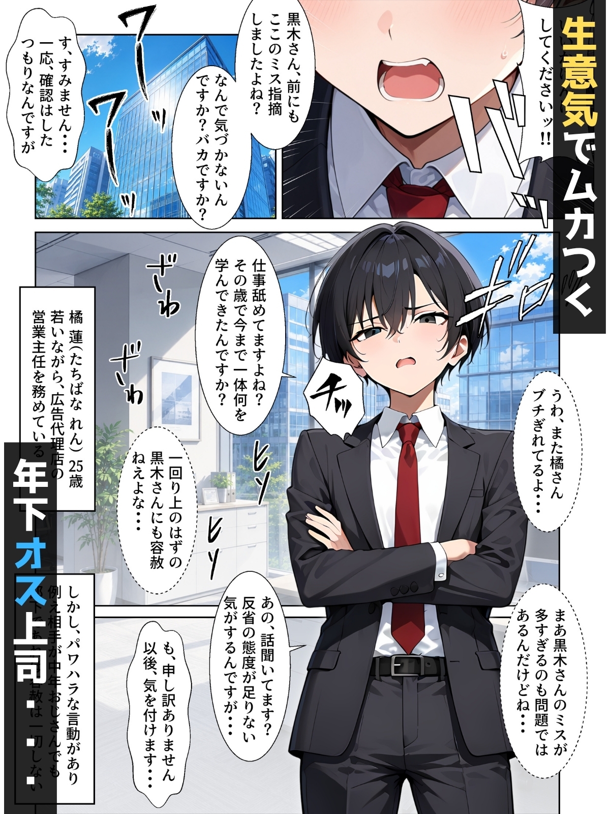 【男の娘×催●】~Z世代のムカつく年下オス上司を常識改変~