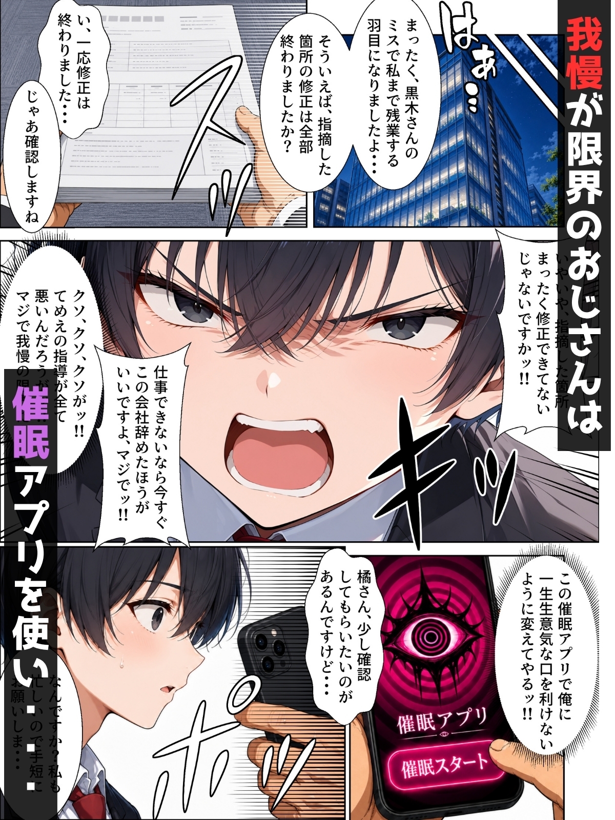 【男の娘×催●】~Z世代のムカつく年下オス上司を常識改変~