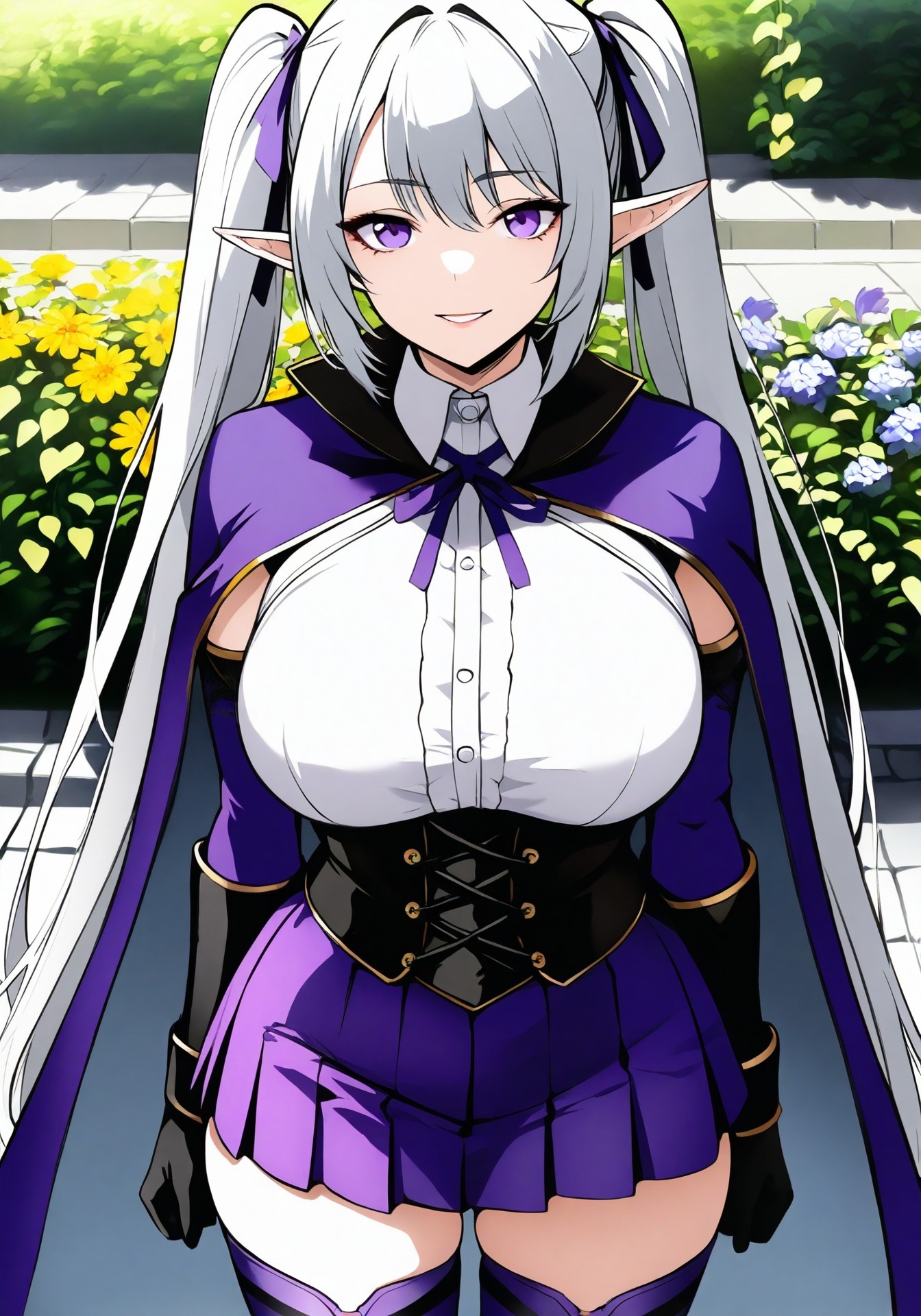 【表情5種×シチュエーション8舞台】銀髪エルフの魔導姫ゼルモリア 全140枚コンプリートCG集 -表情万華鏡-