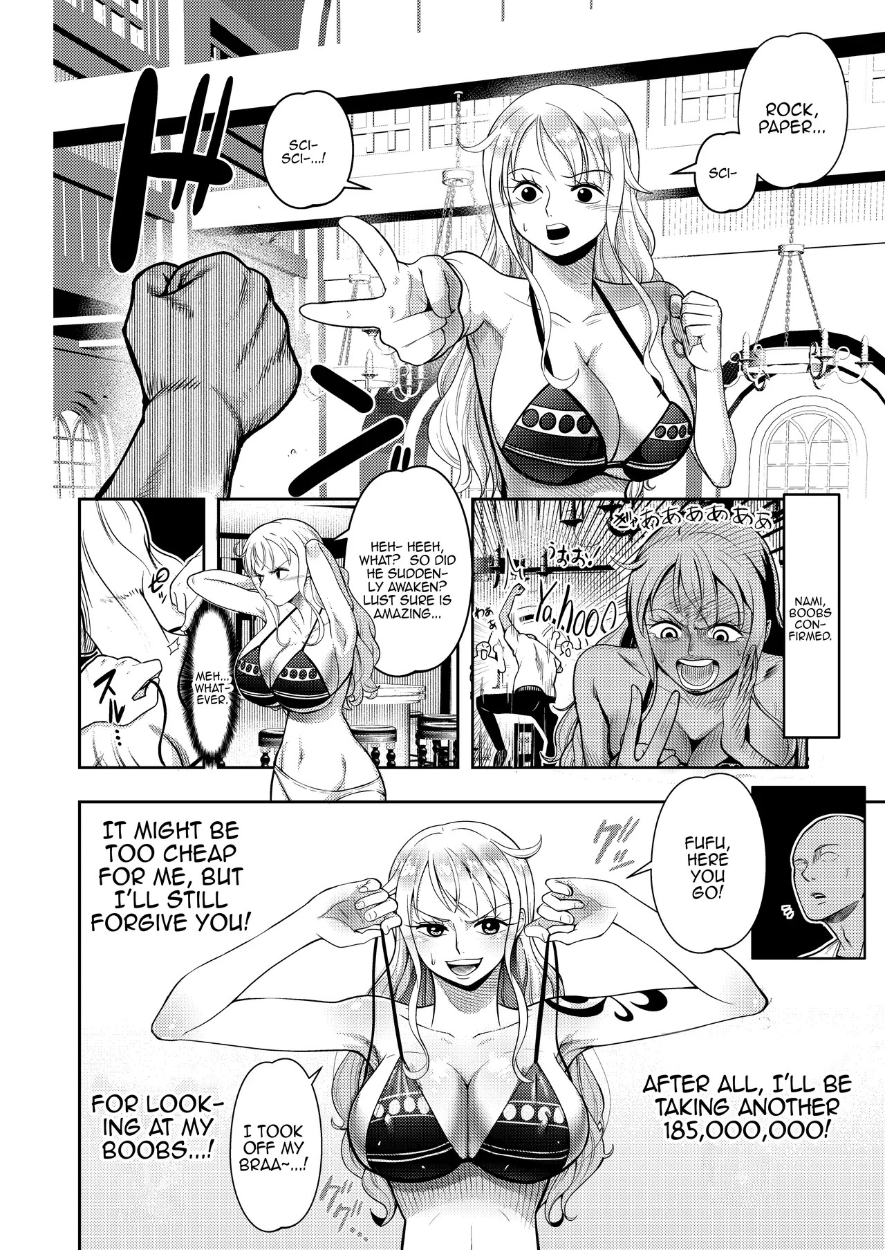 Strip Game, Rock, Paper, Scissors with Nami san