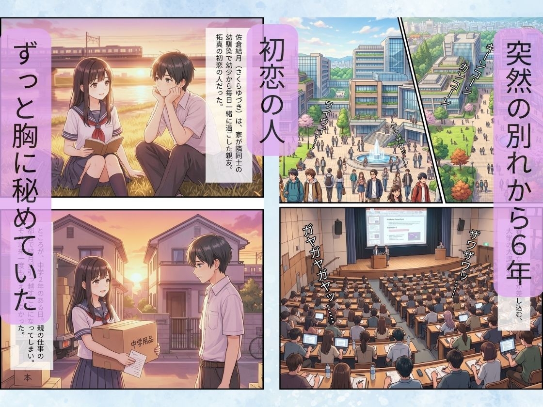 止まない雨と、終わらない初恋。〜大学生になった幼馴染と結ばれる夜〜