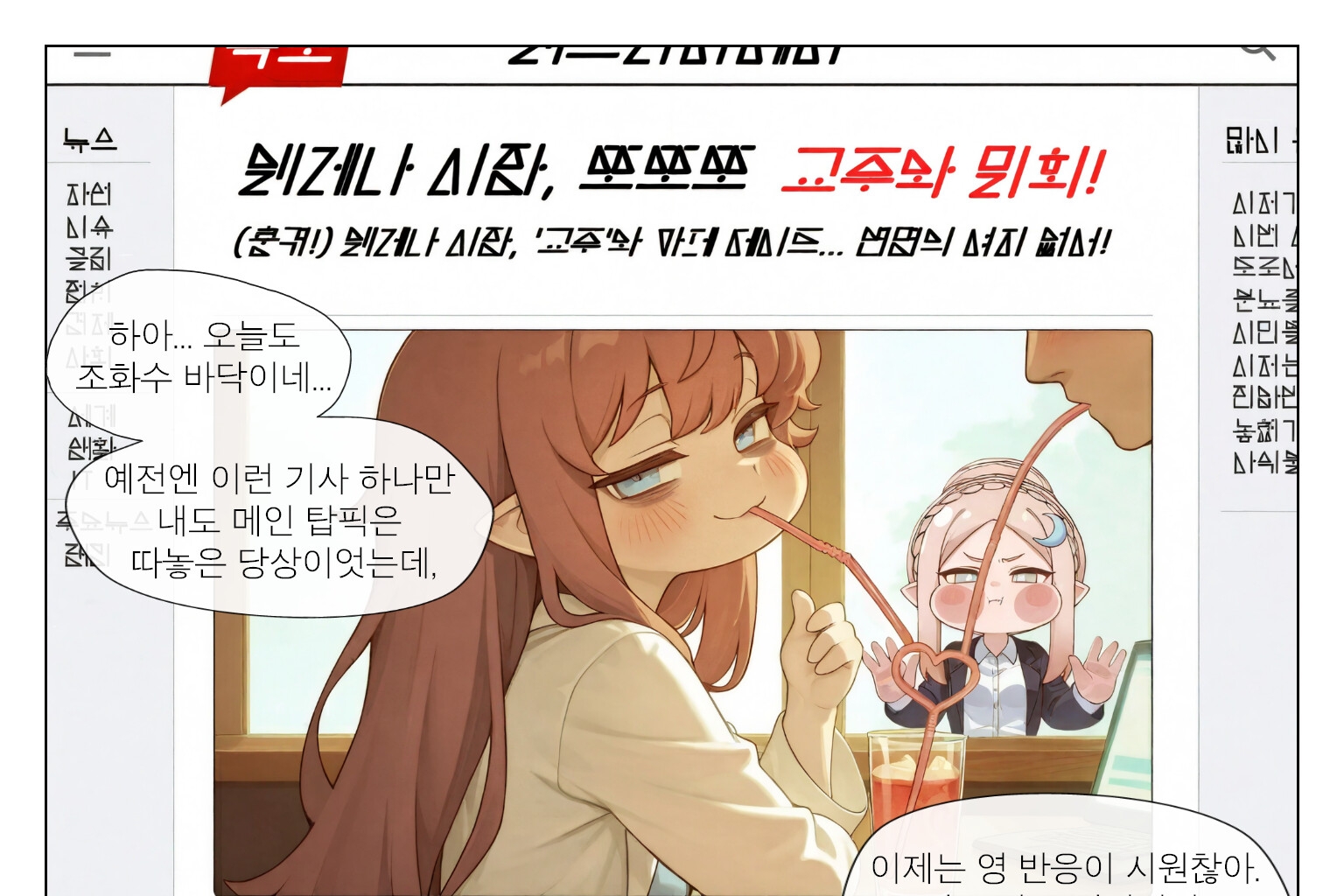하●디가 취재함