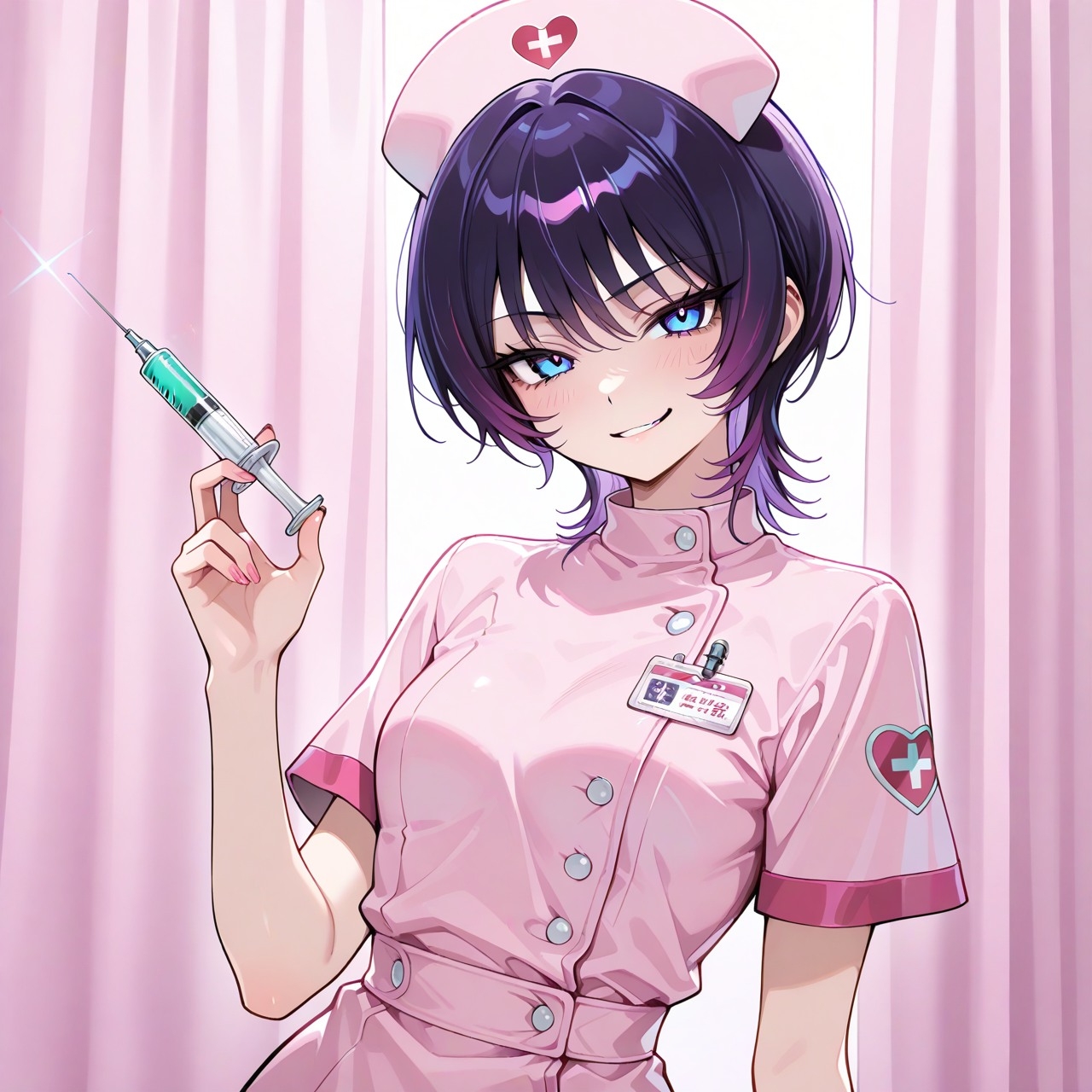 紫ショートちゃんの秘密のコスプレ撮影会 ～バニー・レースクイーン・巫女・ナース～【R18 AI CG集】