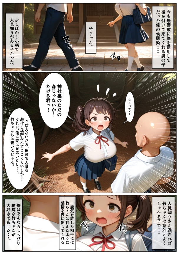 女の子になった内気な幼馴染に俺は・・・。