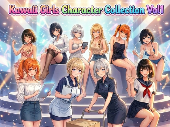 Kawaii Girl Character Collection, Vol. 1 (English Version)