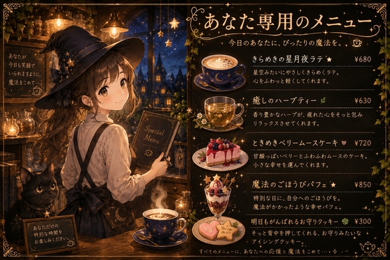 あなた専用のメニュー – main preview