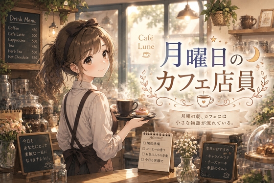 月曜日のカフェ店員 – main preview
