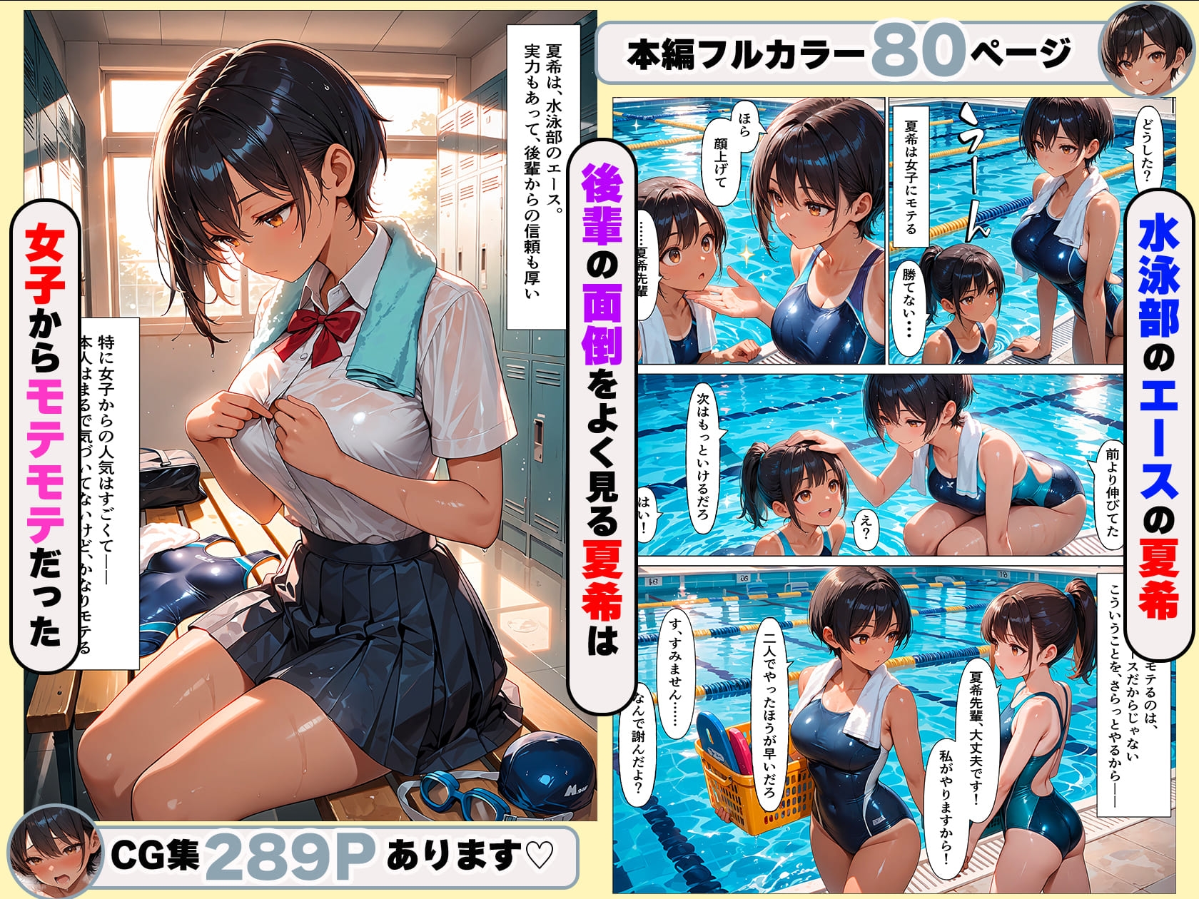 ボーイッシュな幼馴染とラッキーハプニングで初めてのイチャラブSEX