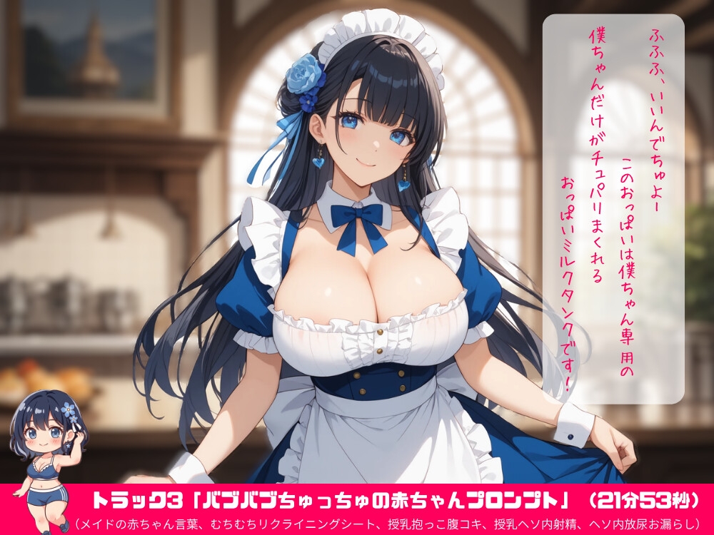 デカ乳AIオナロイドに吸った揉んだのおっぱいプロンプトで特濃ドパ汁三昧！