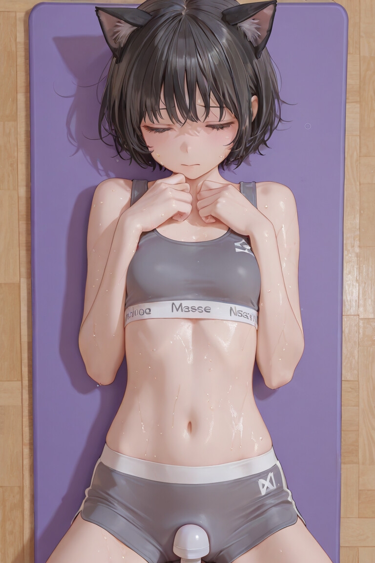 猫耳スポブラエクササイズ