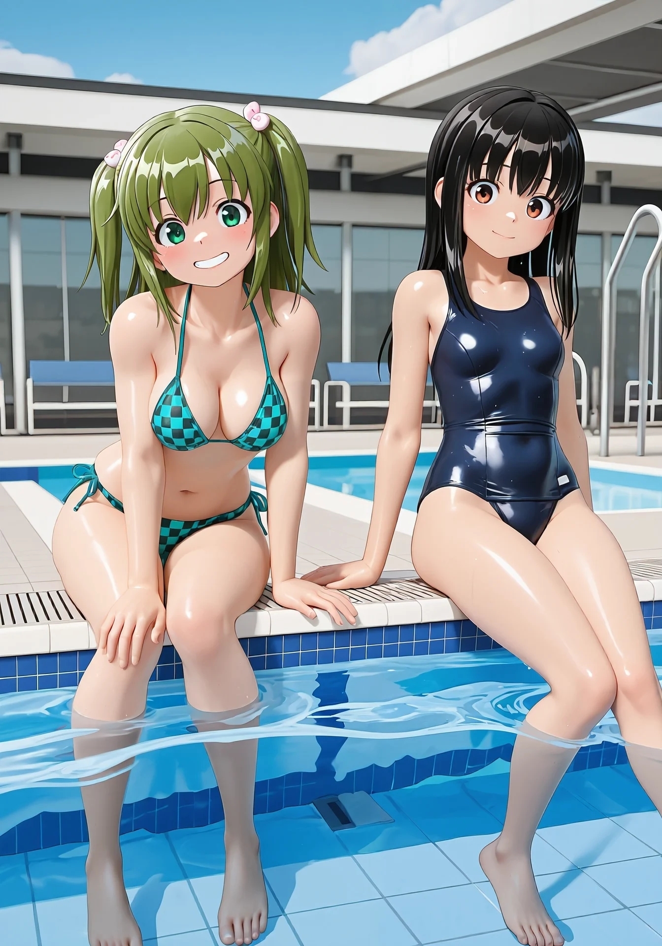 プールで楽しく運動しちゃお