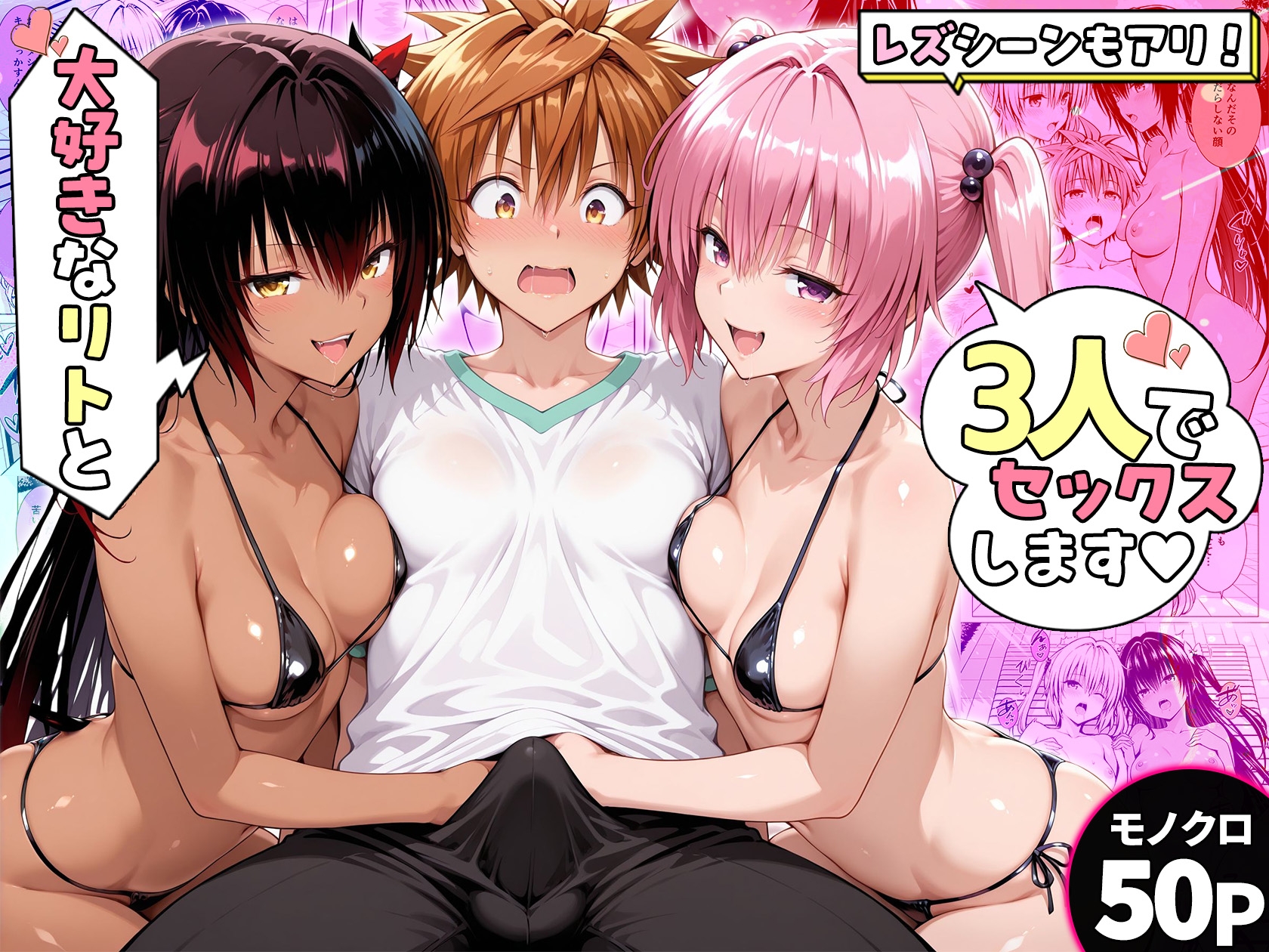 大好きなヒトと3人でセックスします！ 総集編