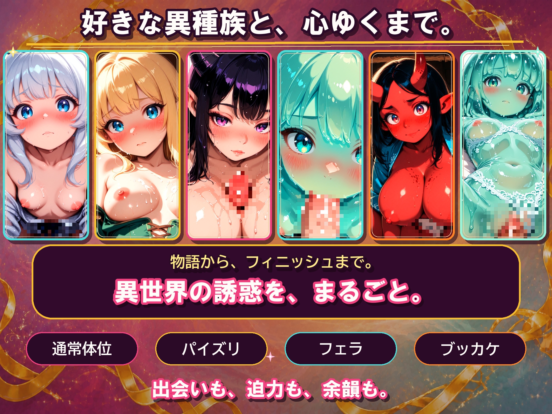 【導入アニメ有り】異種族ヒロインSEX集【4K神画質】