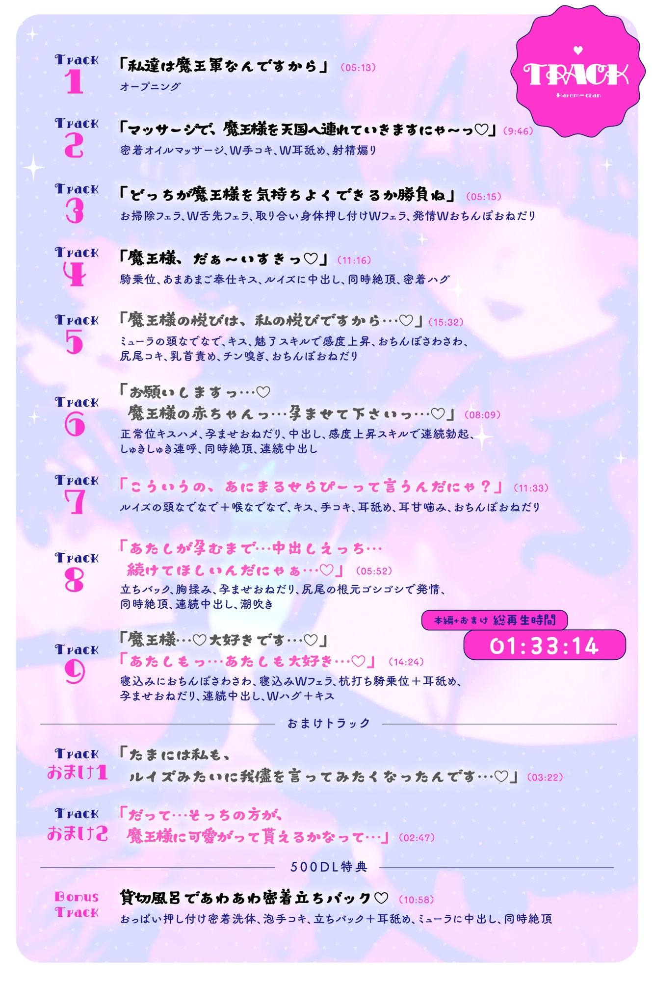 【W孕ませ×Wご奉仕】駆け出し魔王軍の夏休み～超一途サキュバス&超甘えんぼネコミミ獣人のあまあまえちえち慰安旅行～