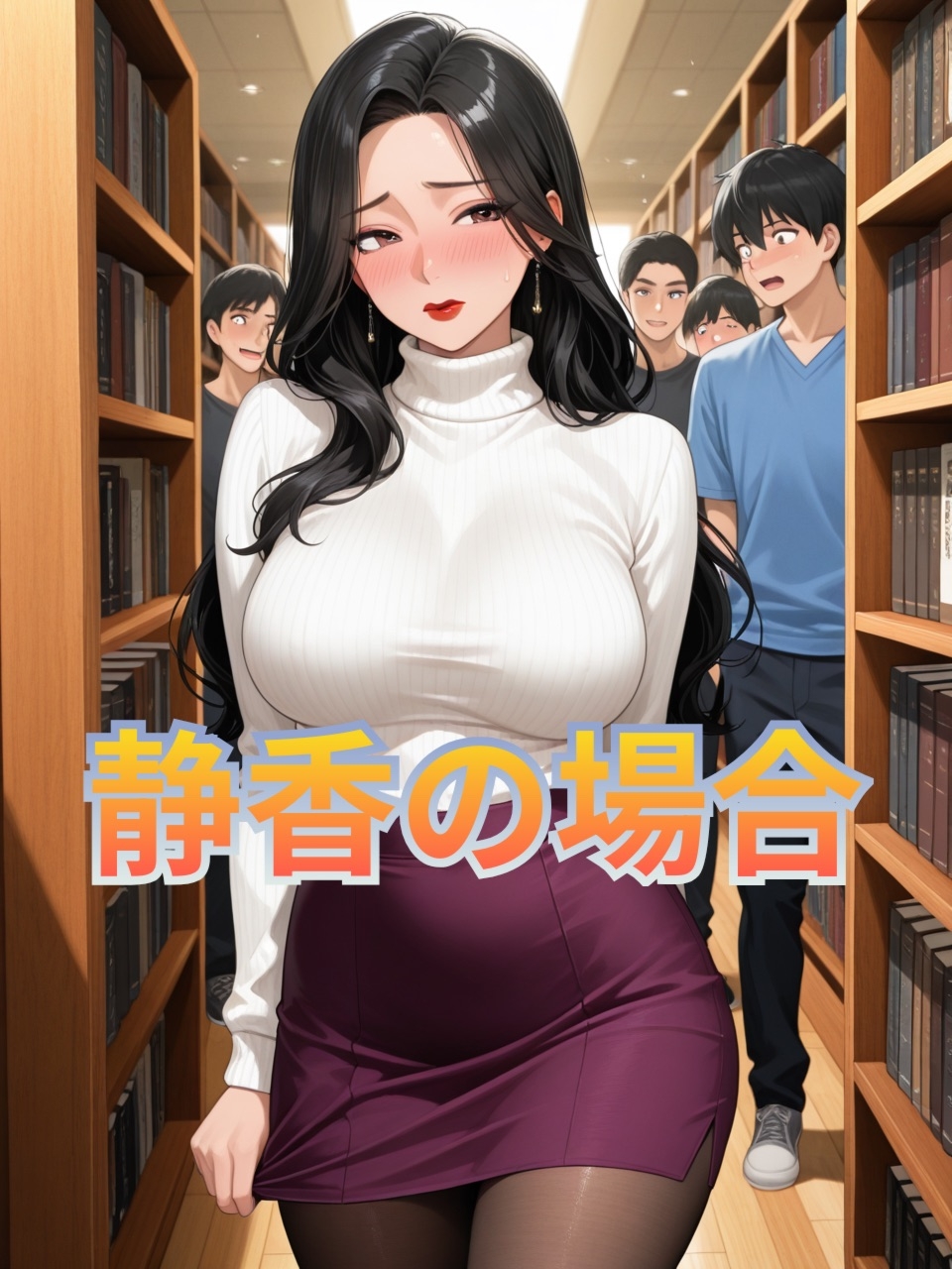 絶対に声を出せない場所で、絶頂を繰り返す女達 図書館編！