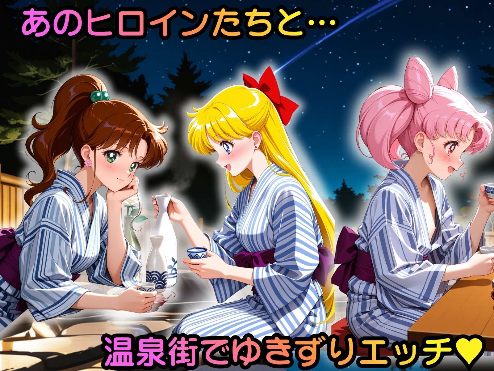 ヒロイン温泉街ゆきずりエッチ 美少女戦士セーラ●ムーン編その2